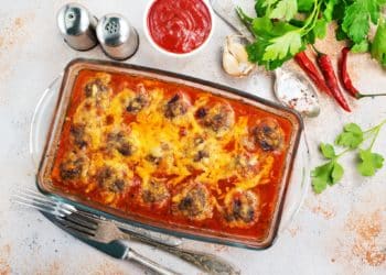 Meatball And Balsamic Beetroot Bake