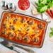 meatball and balsamic beetroot bake