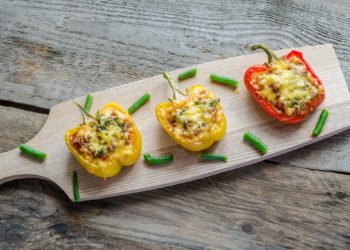 Stuffed Bell Peppers With Turkey Curry