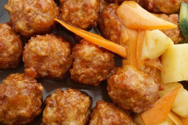 Sweet And Sour Chicken Quinoa Meatballs