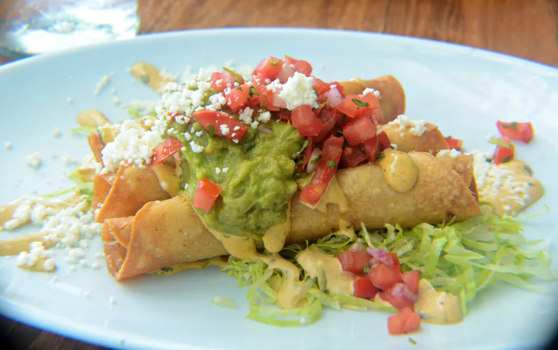 Chicken And Avocado Baked Taquitos