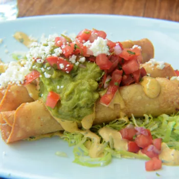 Chicken And Avocado Baked Taquitos