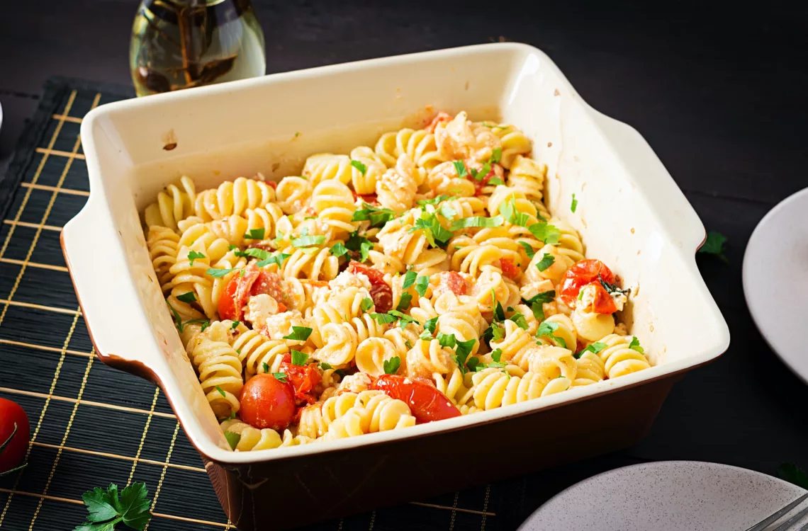Baked Rotini With Chicken And Tomatoes