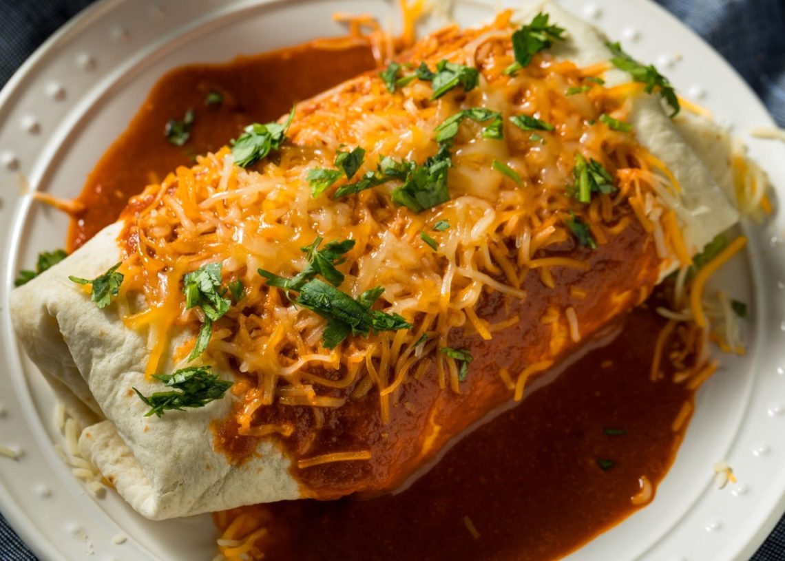Homemade Spicy Smothered Beef Burrito E1635855221904