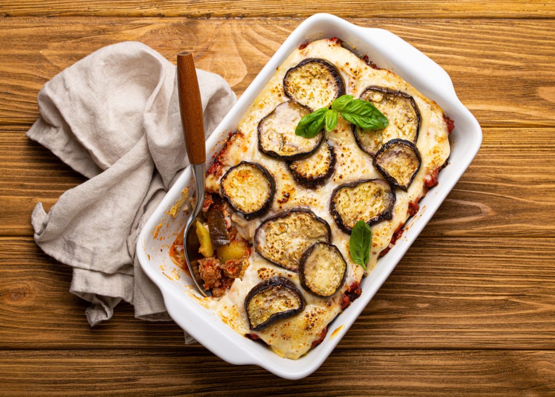 Greek Baked Dish Moussaka From Above