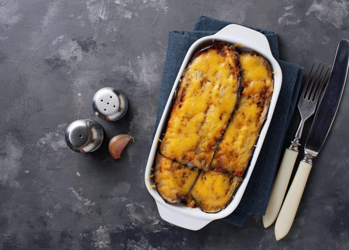 Traditional Greek Moussaka With Aubergine