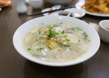 Shrimp And Pork Dumpling Noodle Soup