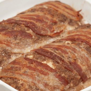 Bacon and Mozzarella Stuffed Meatloaf