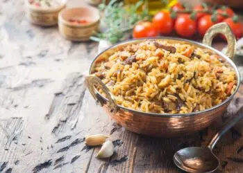 One-Pot Greek Chicken And Rice Pilaf