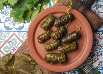 Ground Beef And Bulgur Dolmades