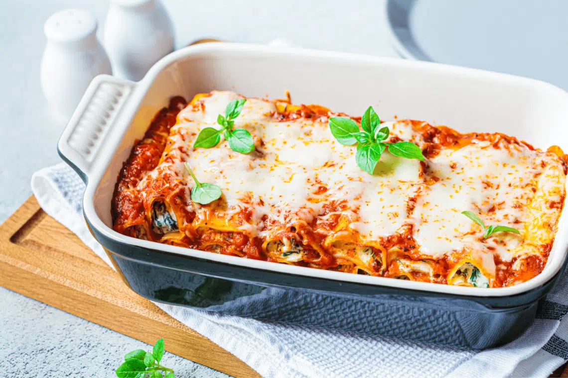 Creamy Beef And Spinach Cannelloni