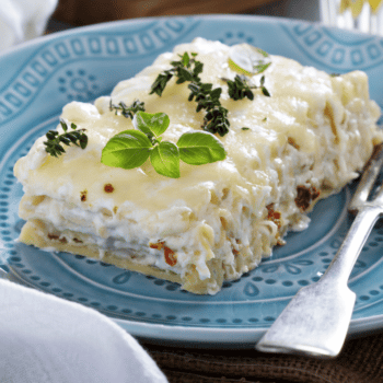 Minced Beef Lasagna With White Sauce