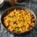 easy chili mac recipe in pan on a table