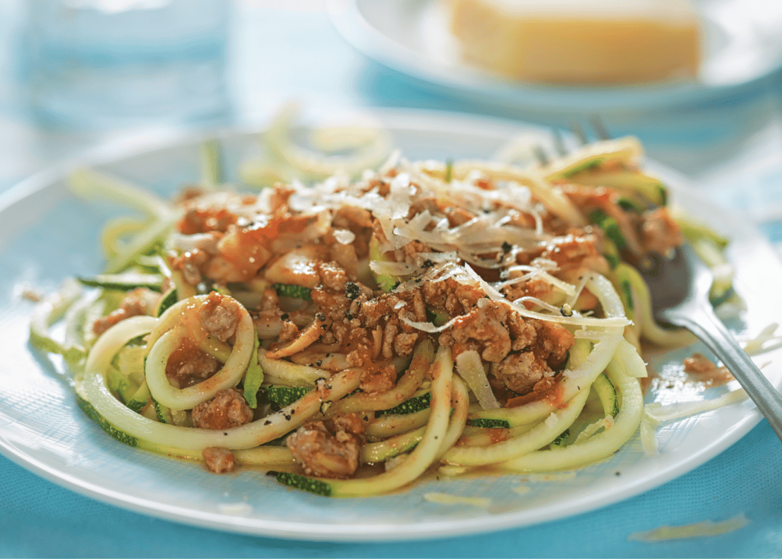 Paleo Turkey Bolognese And Courgette ‘Pasta
