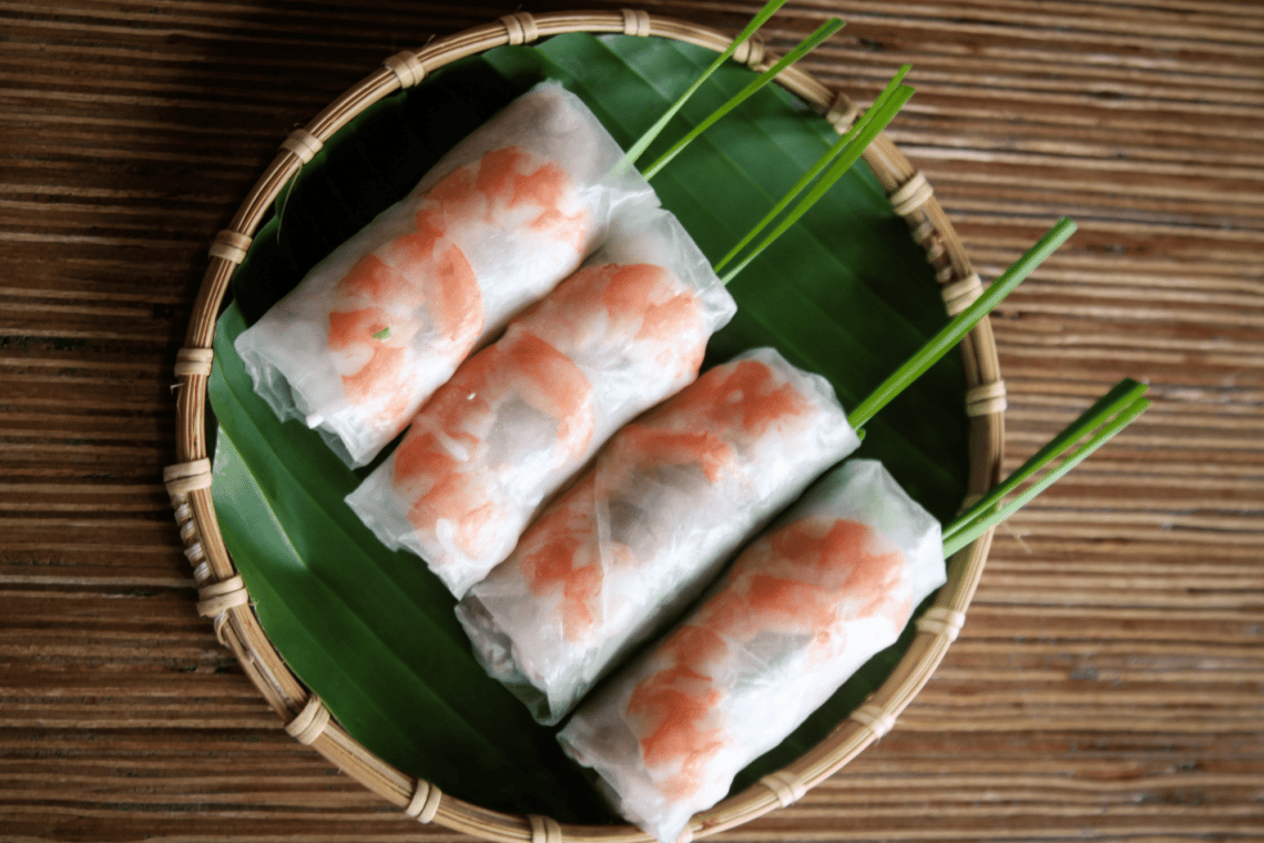 Vietnamese Inspired Shrimp and Pork Spring Rolls