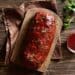 Easy Paleo, Gluten-Free Meatloaf with tomato sauce on the side