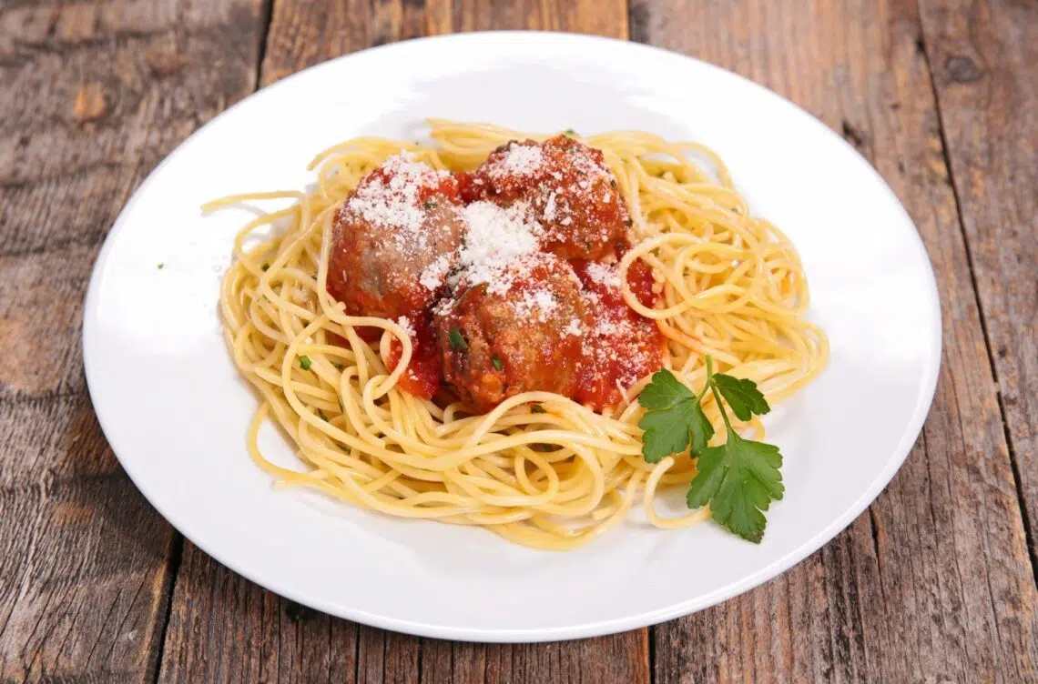 Guilt-Free Skinny Spaghetti And Meatballs