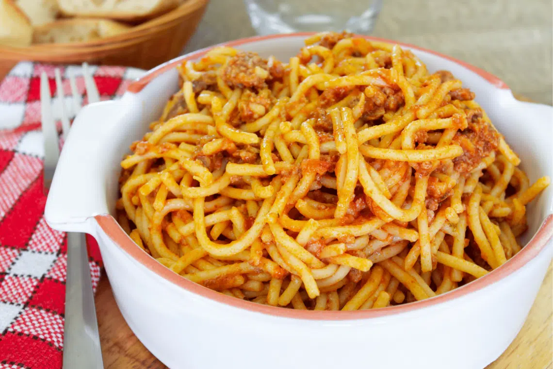 Delicious Sweet Potato Pasta With Bolognese