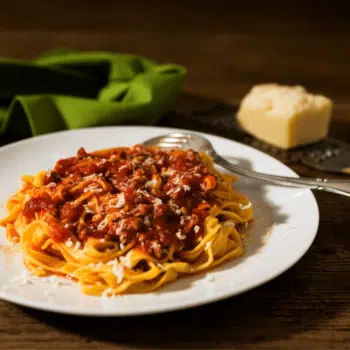 The Best Spicy Pepperoni Bolognese