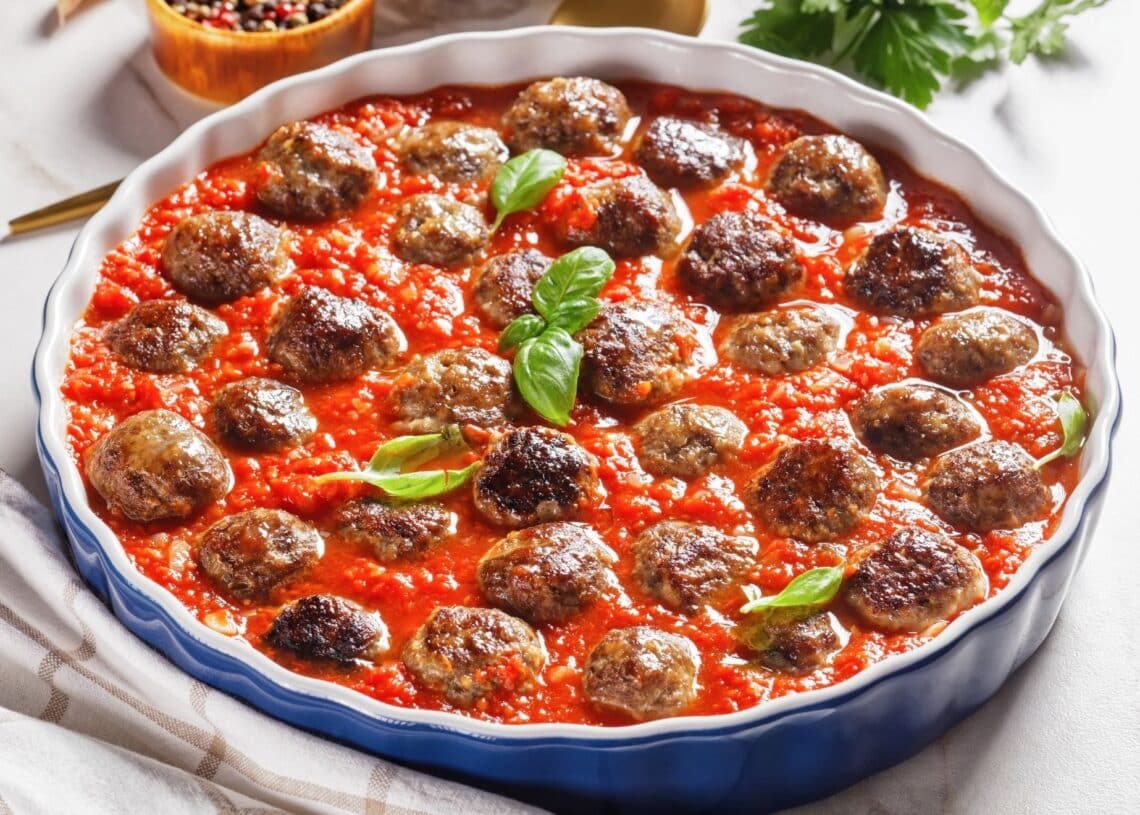 The Best Italian Meatballs With Marinara Sauce
