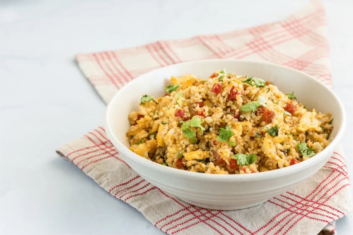 Healthy Mexican Style Cauliflower Rice Recipe