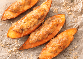Aromatic Italian Turkey-Stuffed Sweet Potatoes