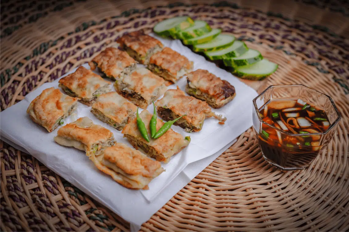 Savoury Martabak (Pancakes With Curried Meat Filling) Recipe