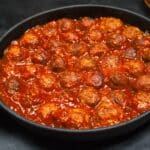 Delicious Lamb Meatballs With Sun-Dried Tomato Polenta
