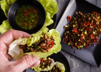 Authentic Indonesian-Style Beef Lettuce Wraps