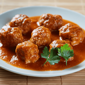 Glazed Chicken Parm Meatballs With Hot Honey