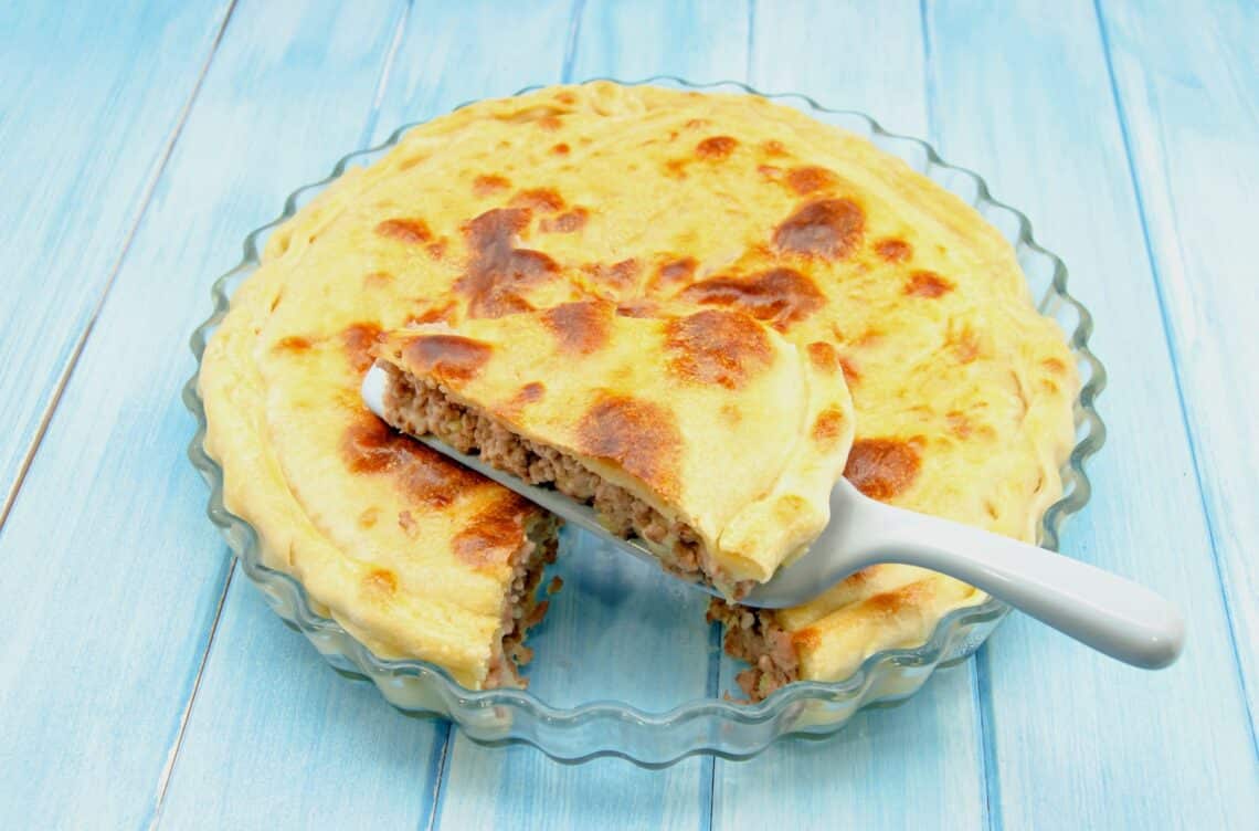 A Slice Of Rich And Tasty Beef Pie
