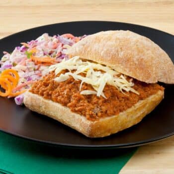 Step-by-Step Cheddar Cheese Sloppy Joe With Coleslaw On The Side