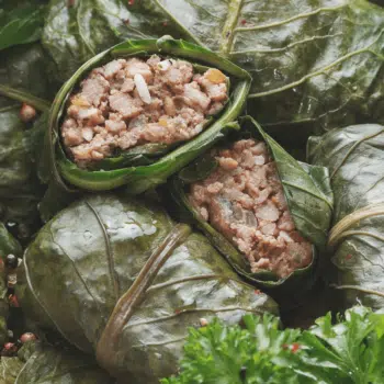 Delectable Stuffed Collard Greens In The Slow Cooker