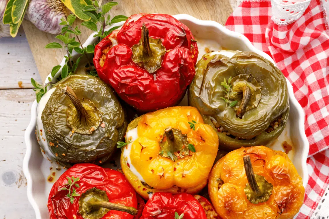 Fiery Chipotle Chicken And Lime Stuffed Peppers With Avocado Recipe