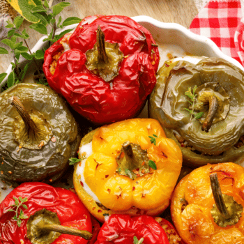 Fiery Chipotle Chicken and Lime Stuffed Peppers With Avocado Recipe