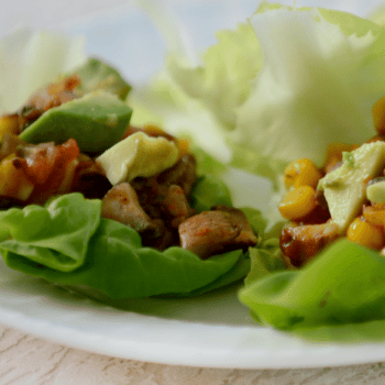 Crumbly Asian-Style Turkey Lettuce Wraps
