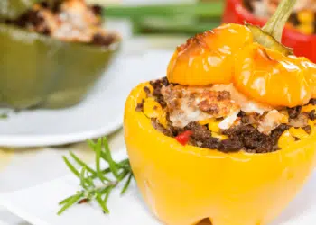 Delightful Ground Beef And Feta Stuffed Peppers