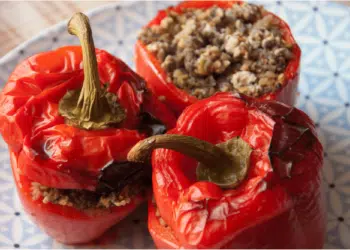 Stuffed Bell Peppers With Turkey And Yams