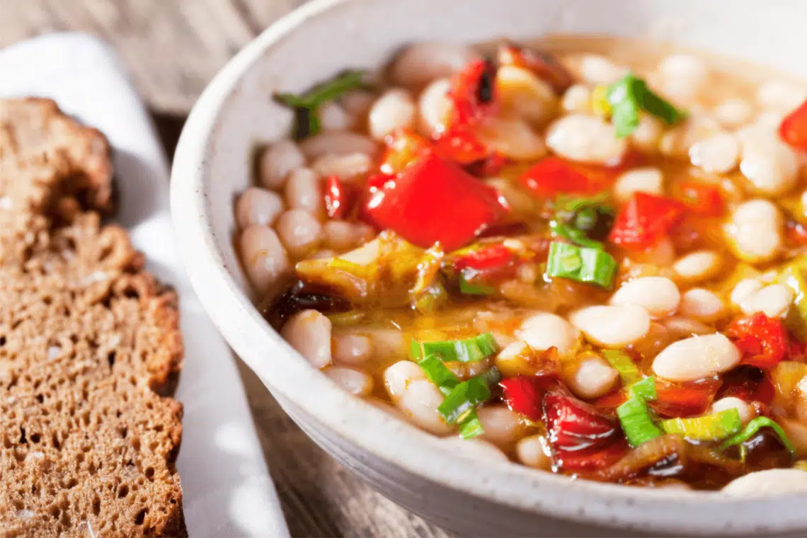 Warm Chipotle Pork And Bean Soup Recipe