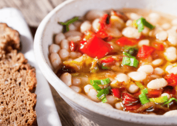 Warm Chipotle Pork and Bean Soup Recipe