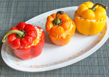 Hearty Broccoli And Rice Stuffed Peppers