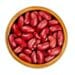 Red Kidney Beans In Wooden Bowl