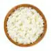 Cottage Cheese, Curds And Whey In A Wooden Bowl