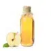 Homemade Apple Vinegar Isolated On White Background