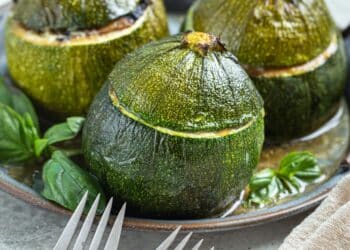 Gourmet Zucchini Filled With Tuna And Quinoa