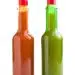 Tabasco Hot Sauce Bottle. Red And Green Sauce.
