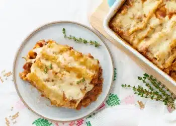 Flipped Pastitsio With Chicken Mince
