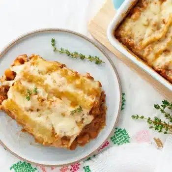 Flipped Pastitsio with Chicken Mince