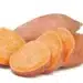 Sweet Potatoes On White