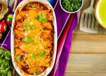 Best Chicken Enchiladas Recipe With Melted Cheese On Top